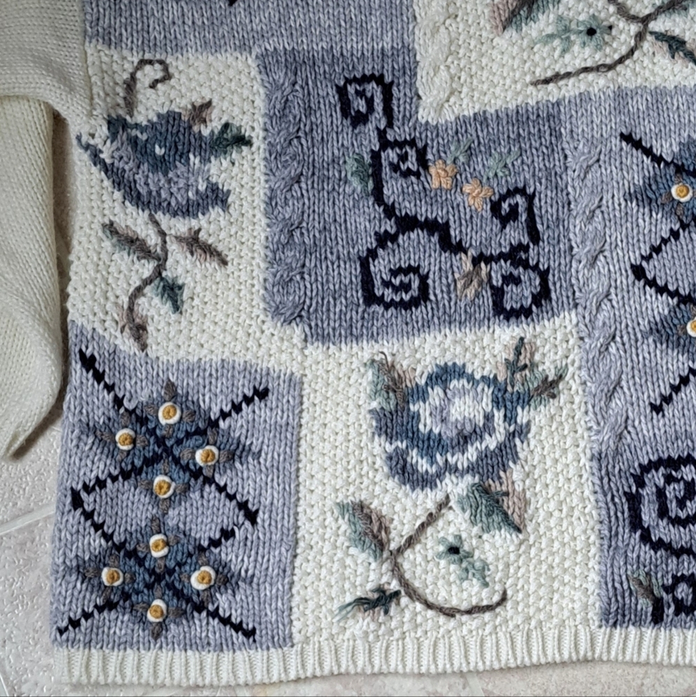 Vintage Patterned Sweater - Picture 7 of 7